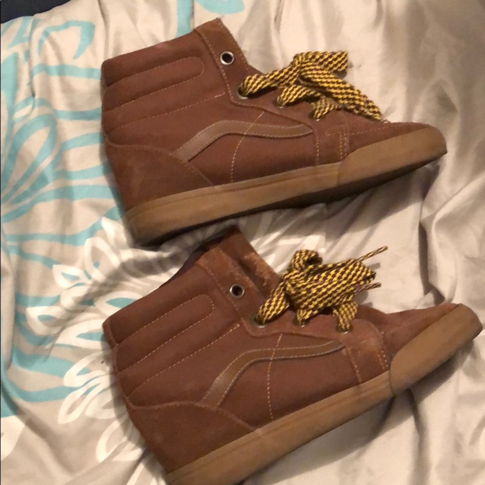 Vans suede sneaker wedges